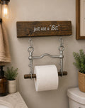 “Just Use a Bit” Curb Bit Toilet Paper Holder